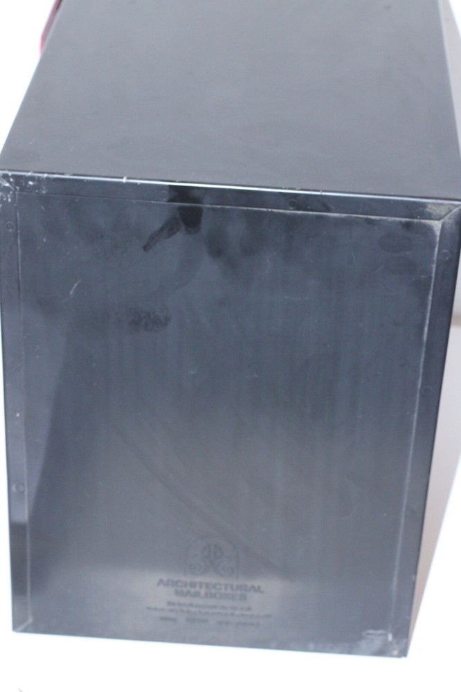 Mailcase Black Locking Mailbox See Pics/Description