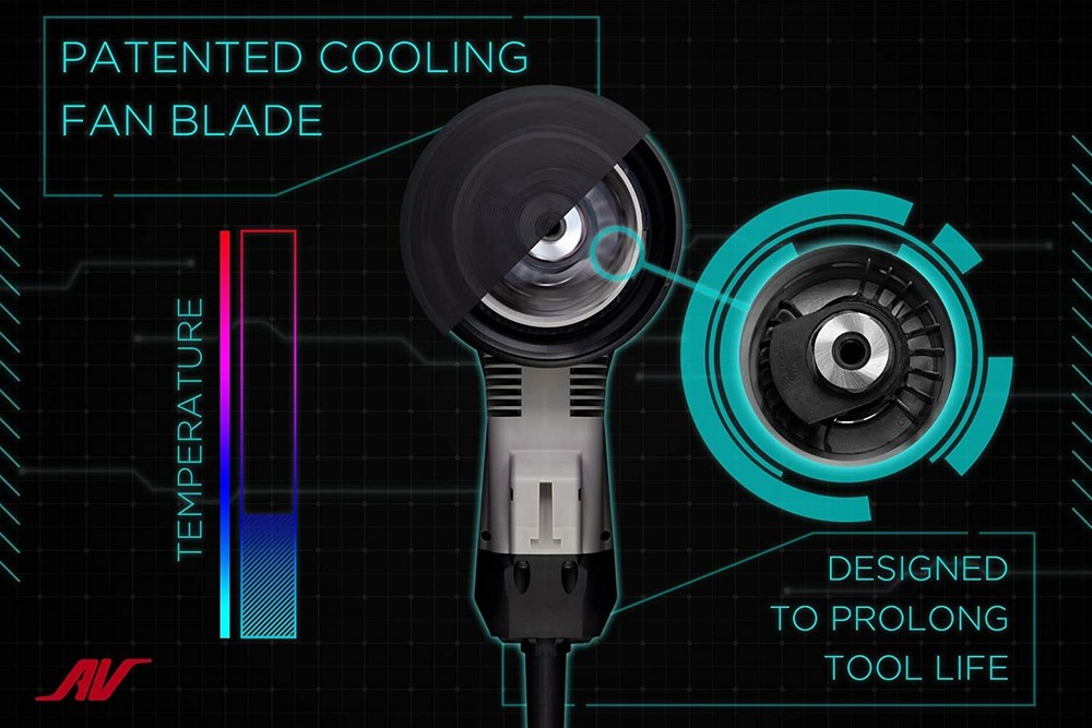 [Renewed] AirVANTAGE 6" Central Vac, 2nd Gen Electric - 3/32" Orbit: Hook & Loop