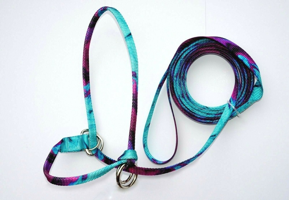 Halter All SMALL Yearling Calf, Mini Cow Endless Adjustable Breaking PATTERN USA