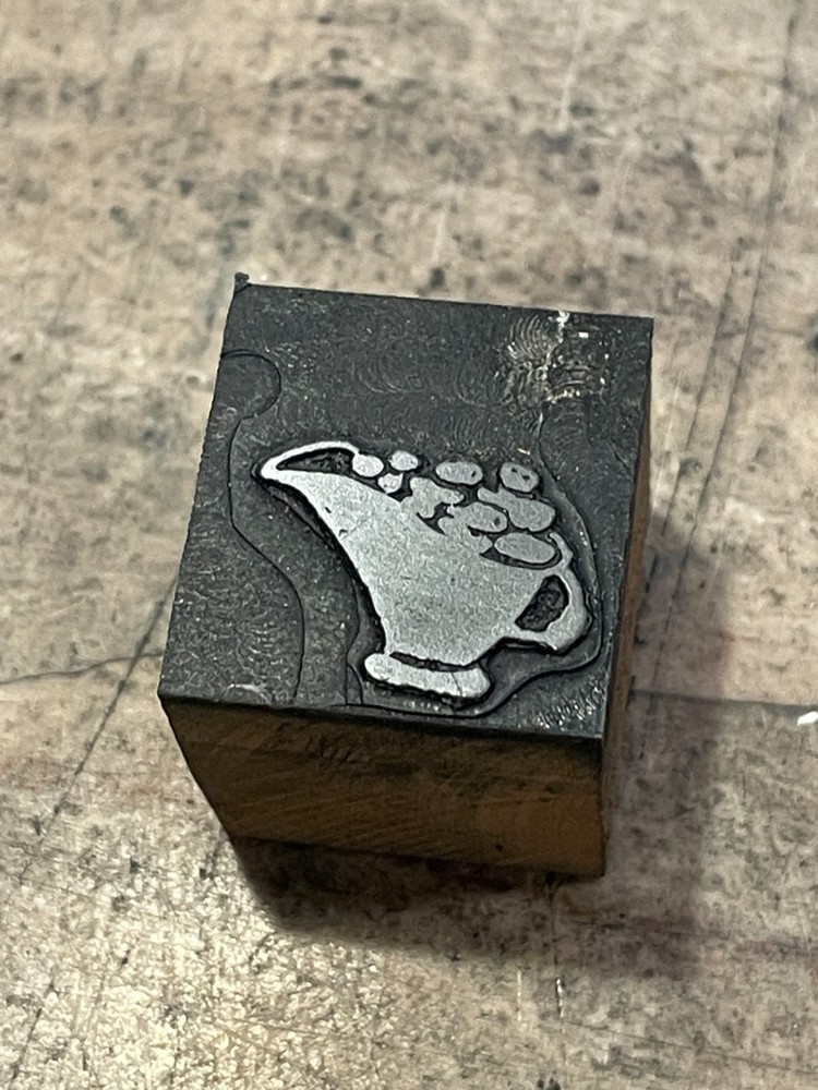 Printing Letterpress Printers Block Coal Bin / Home Heating (1360)