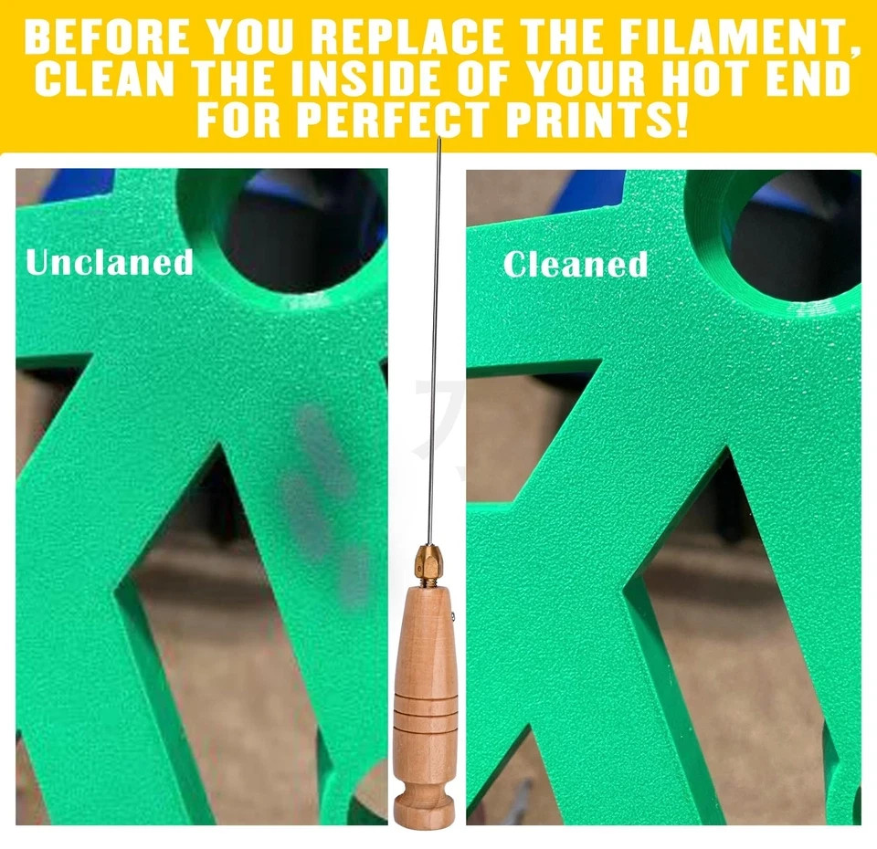 3D Printer Maintenance, Kit for Cleaning Clogged Extruder Nozzles