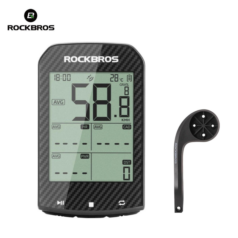 ROCKBROS M1Pro GPS Bike Computer Wireless 2.9'' LCD Bluetooth ANT+ Speedometer