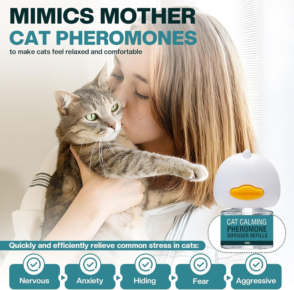 Cat Calming Diffuser 6 in 1 Multicat Calming Pheromones Diffusers Relief Stress