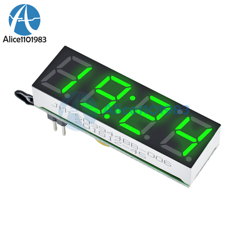 Green 3 in 1 LED DS3231SN Digital Clock Temperature Voltage Module Electronic
