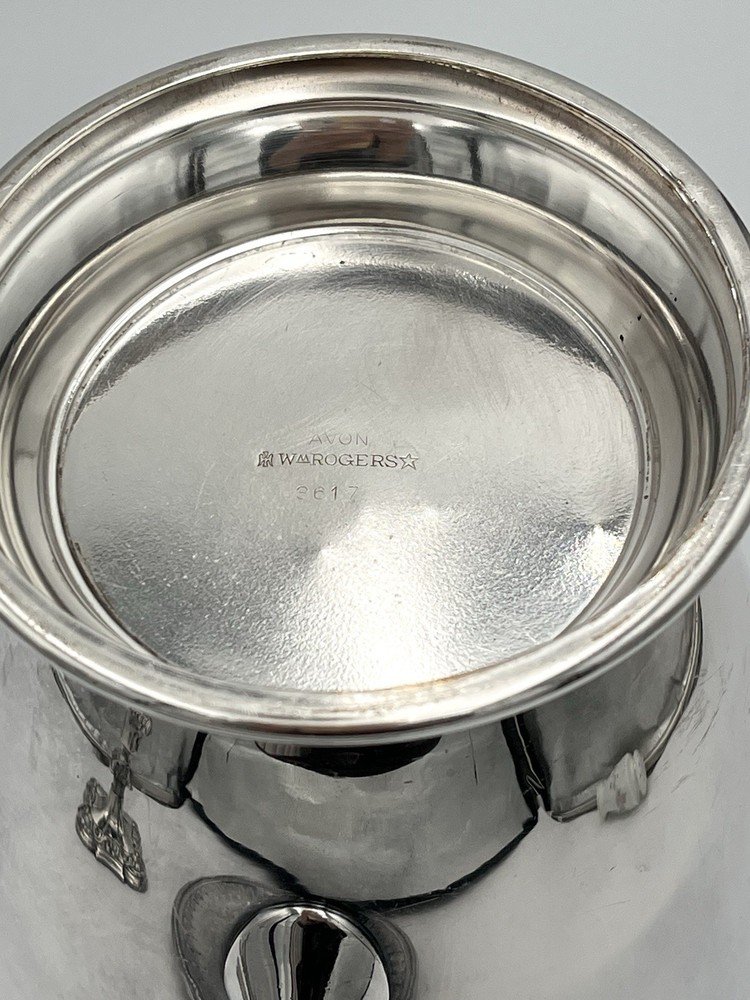 Vintage Silverplate 3pc Set Pitcher, Tray & Candlestick - Poole, Reed & Barton