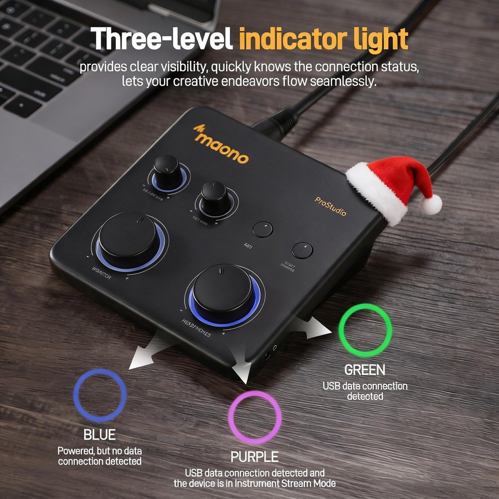 USB Audio Interface for PC: Interface with XLR Input 24-bit/192kHz Routing