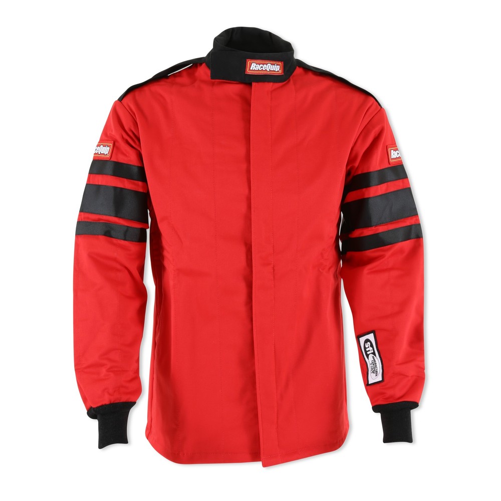 RaceQuip 121013RQP Multi Layer Racing Driver Fire Suit Jacket - Red, Medium NEW