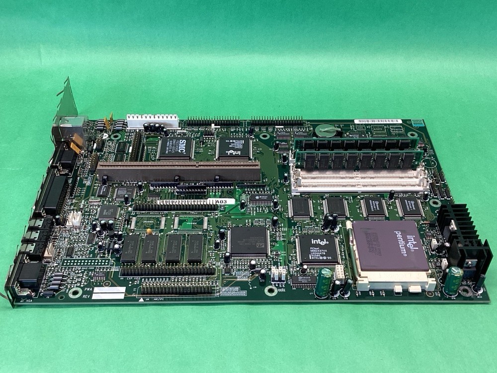 Vintage Socket 7 Motherboard 28980-001 + Intel Pentium CPU + RAM - UNTESTED