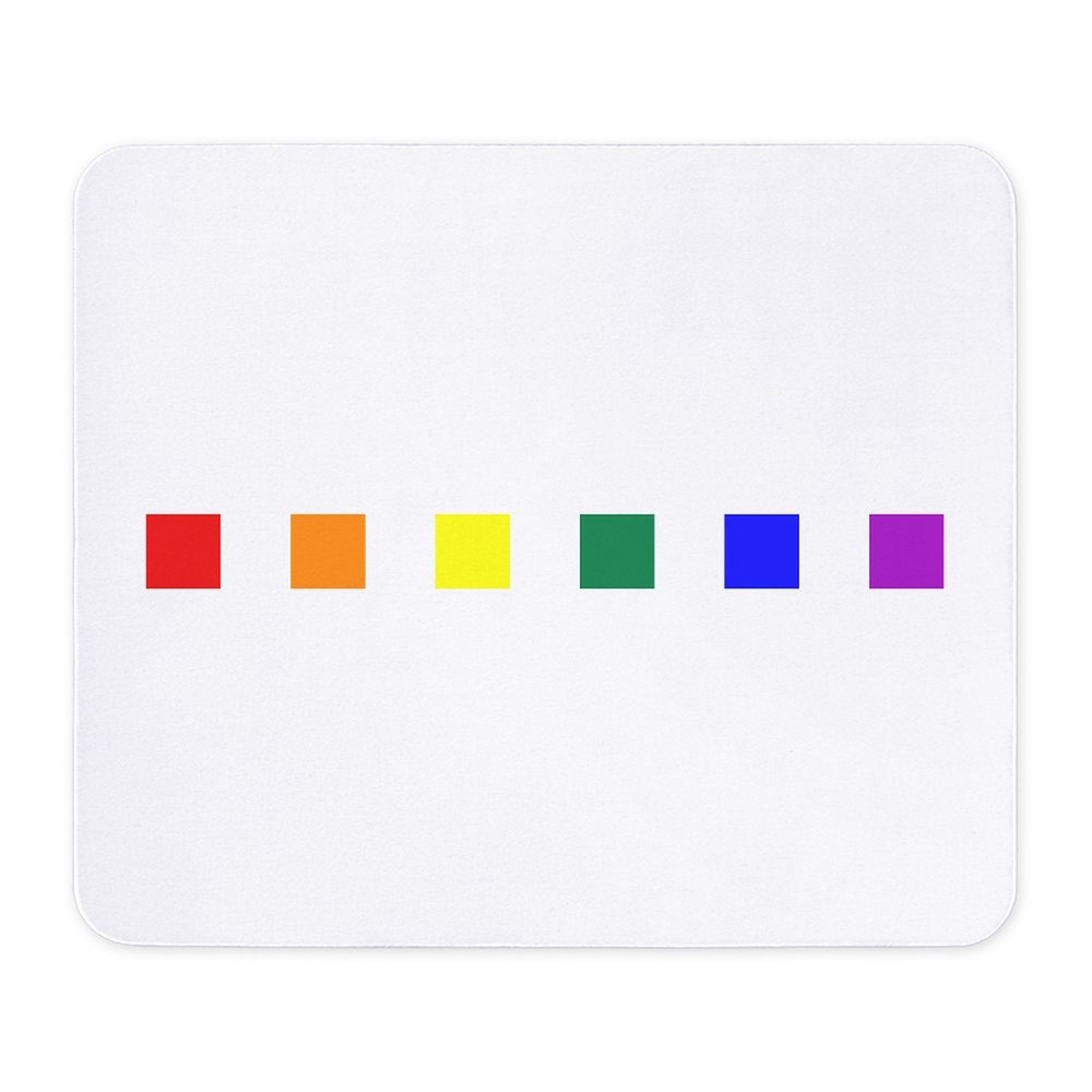 CafePress Rainbow Pride Squares Mousepad  (448303753)