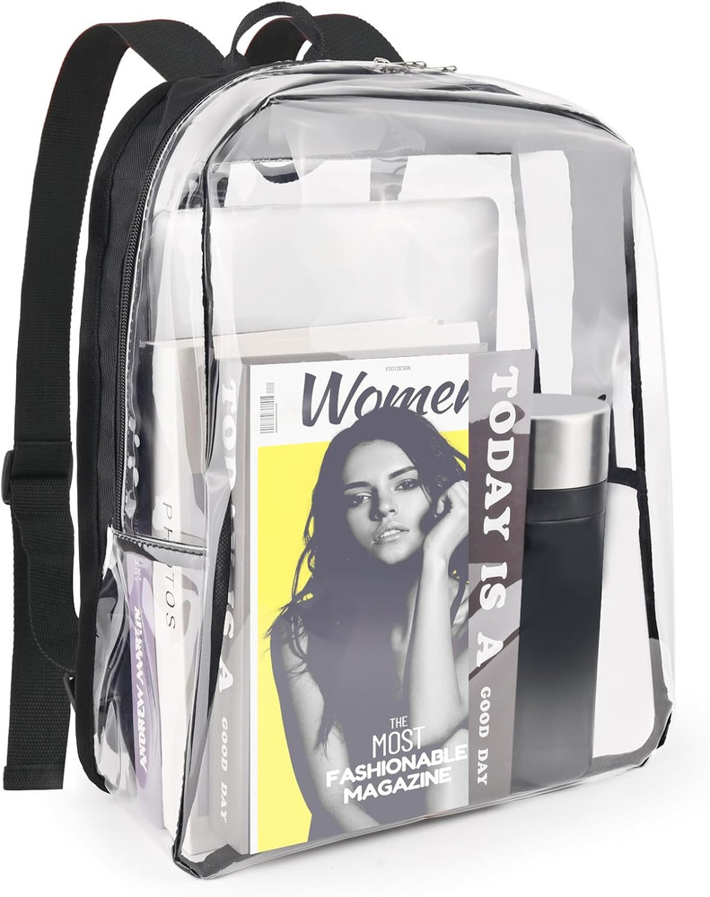 Clear Backpack - Clear Backpacks for School Transparent Bookbag for College Work