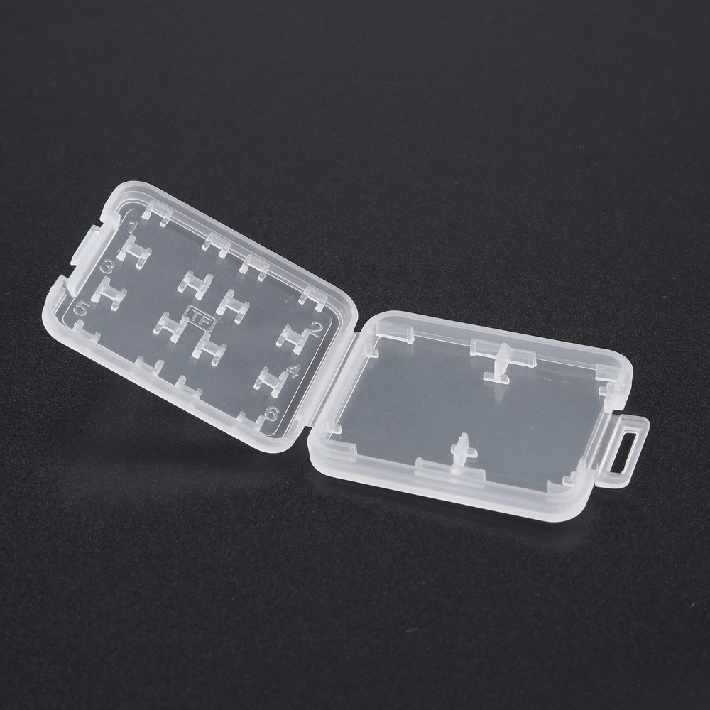 Eight in Plastic Micro SDHC TF MS Memory Card Storage Case Box Protector3277