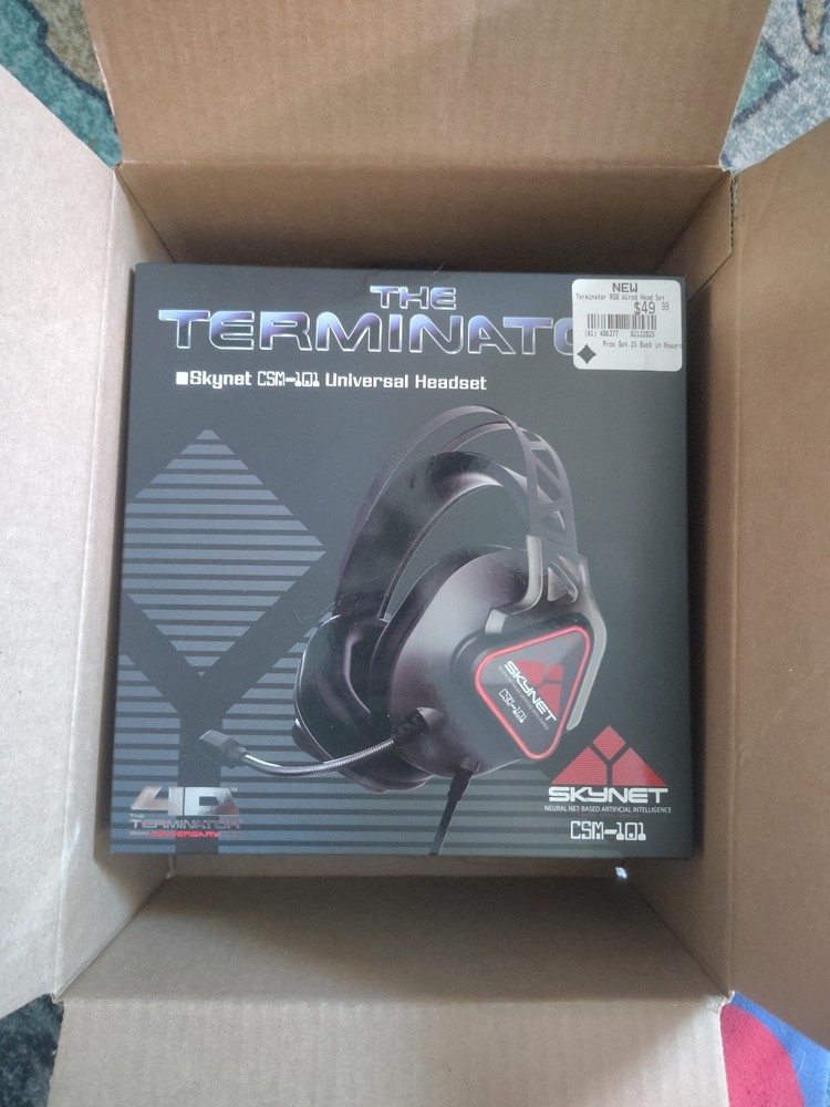 Terminator Skynet CSM-101 Universal Wired Rgb Gaming Headset