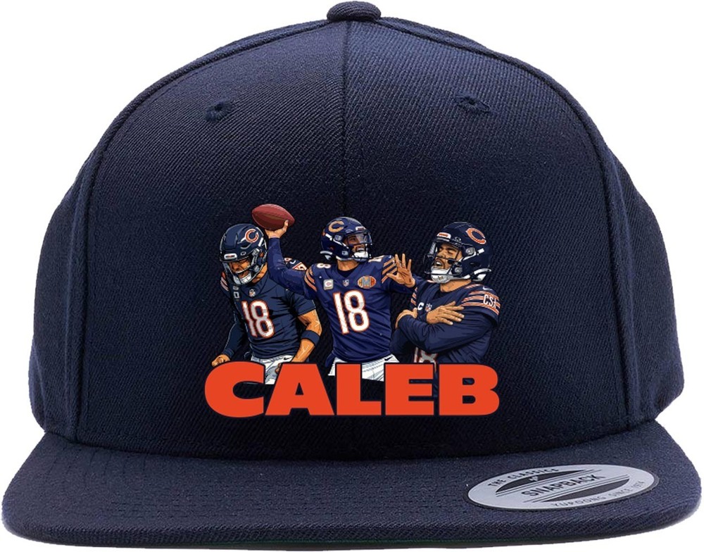 Caleb Williams Collage Bears Snapback Hat
