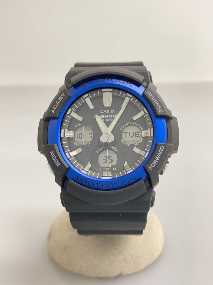 CASIO solar watch digital analog rubber BLK BLK SS GAW 100B