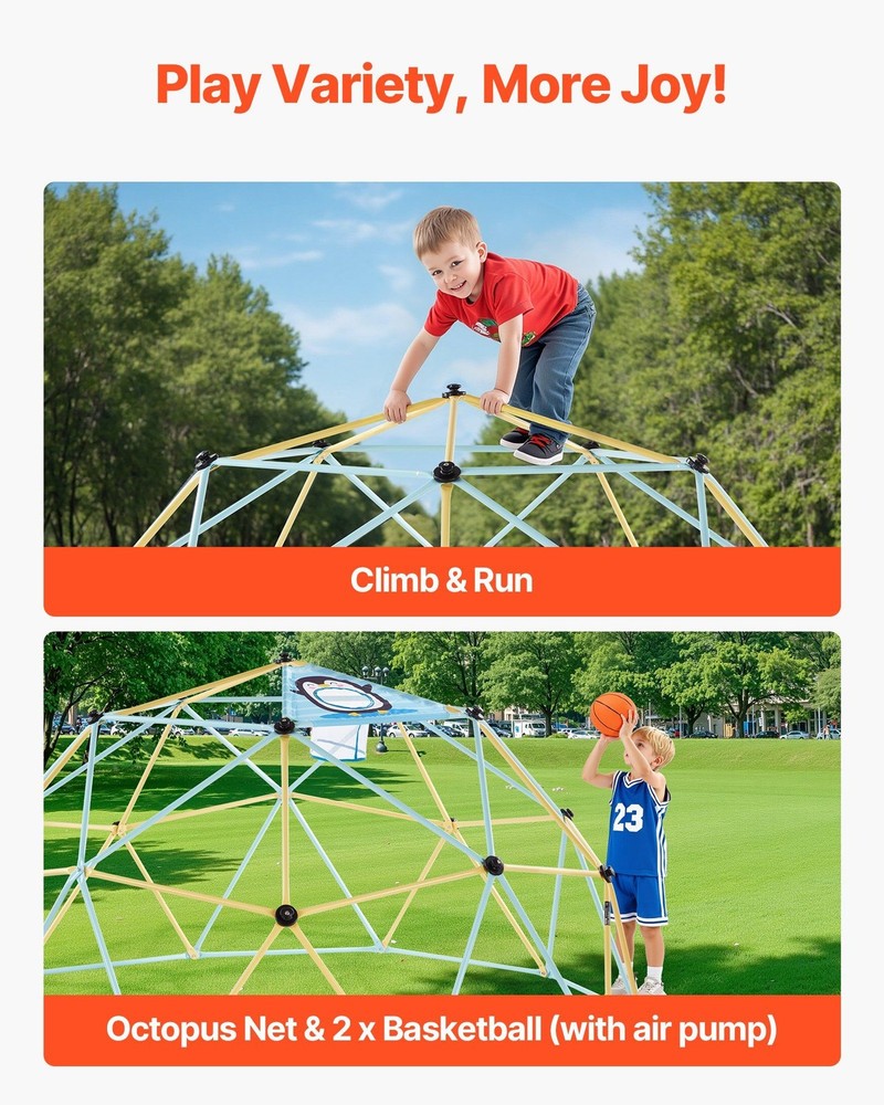 Engineered Dome Climber 10FT 1000lb Capacity Includes Ball Nets