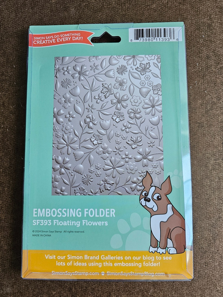 Simon Says Stamp - Floating Flowers - 3D Embossing Folder, NIP