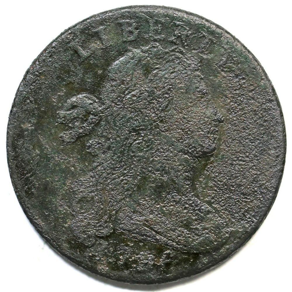 1796 S-95 R-5+ Draped Bust Large Cent Coin 1c