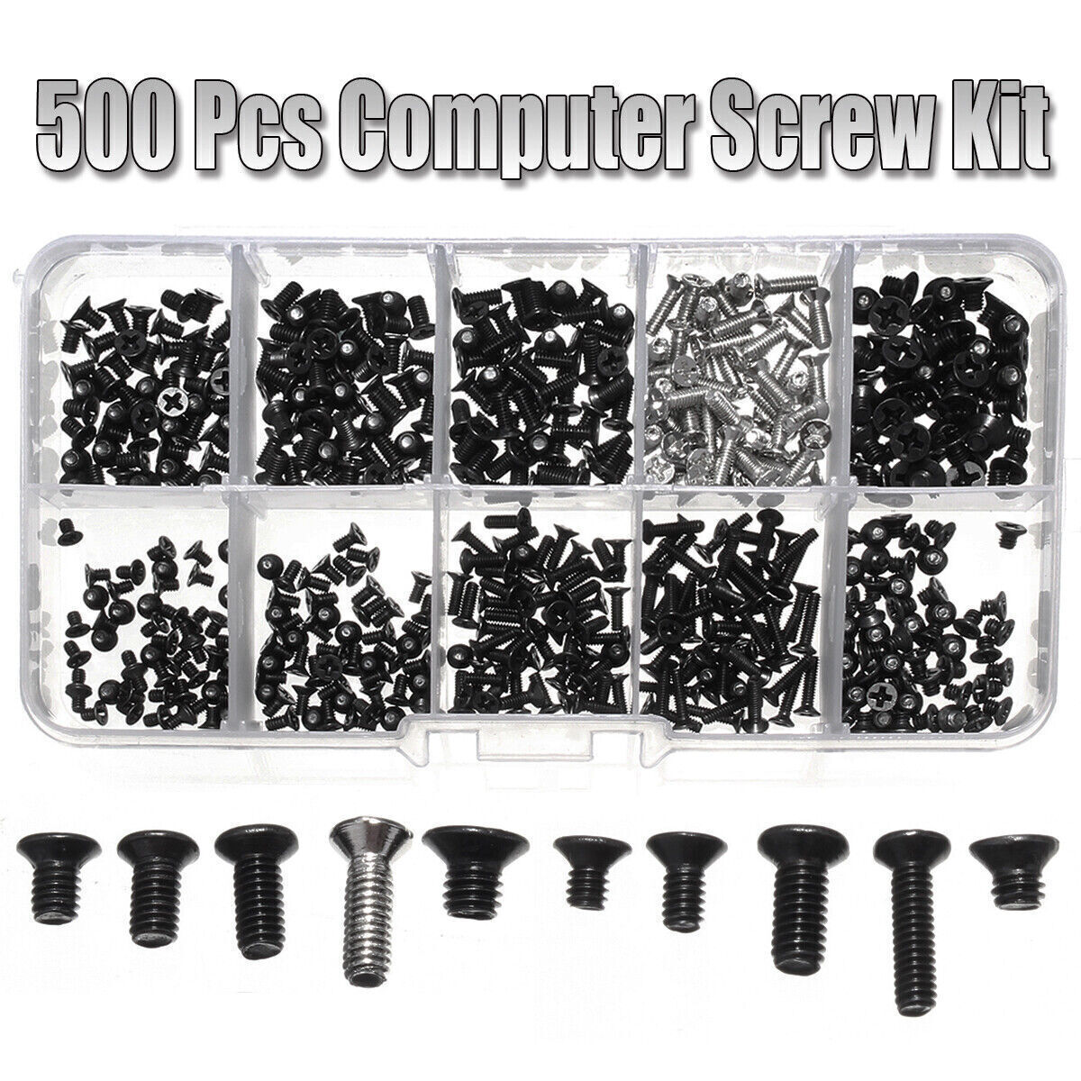 500PCS Computer Screw Set Kit For HP Dell Lenovo Samsung Sony Laptop Notebook US