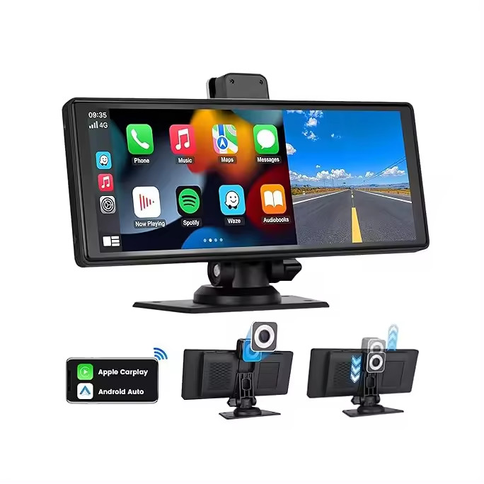 Interactive Apple + Android Car Play screen with Dash Cam + Reversing Cam