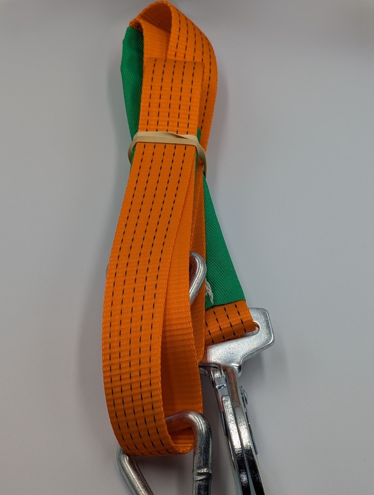 Orange Winching Assistance Straps Webbing Winch Brother - Even Pull System