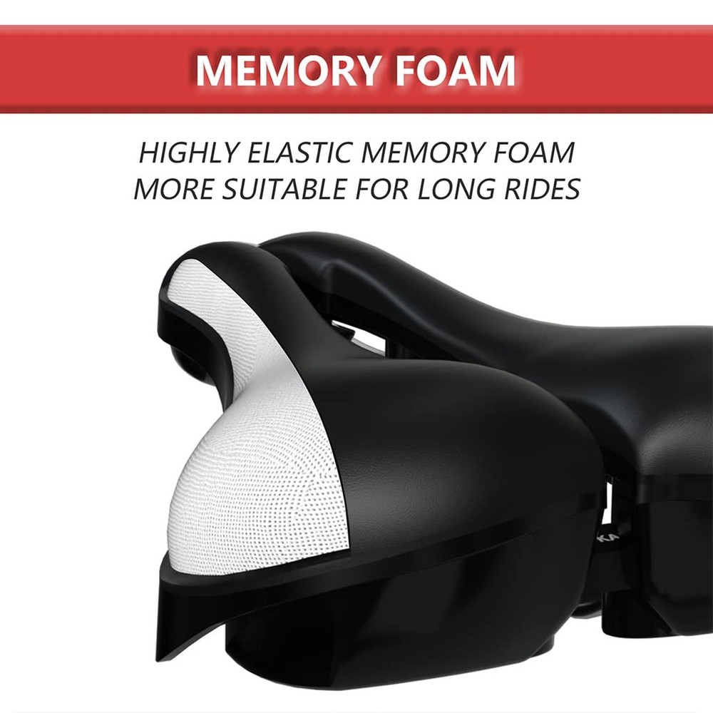 Width Adjustable Bike Seat - Comfortable Prostate Friendly Bicycle Saddle Sui...