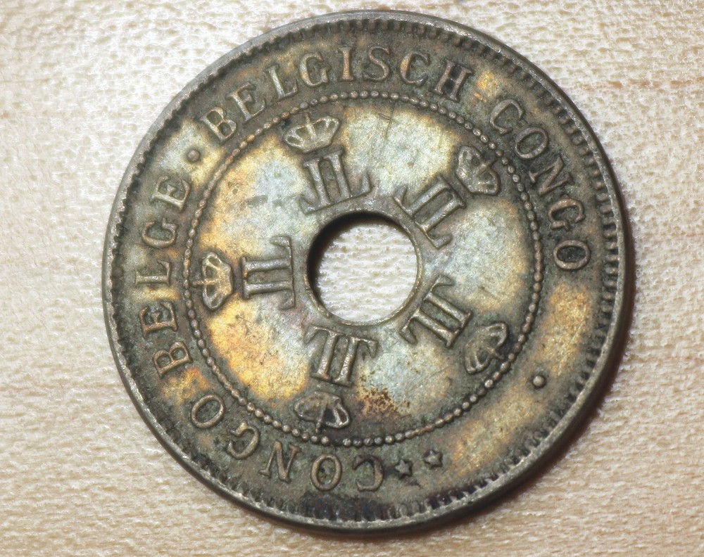 1909 Belgian Congo 10 Centimes