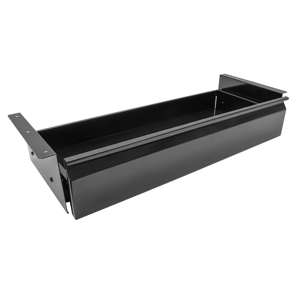 Black Sliding Pull-out Drawer Under Table Mounted Drawer Storage Box Organizer