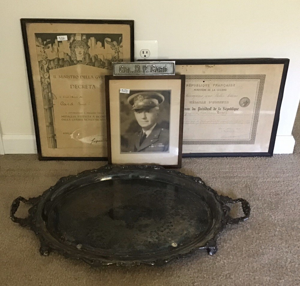 5 piece Memorabilia Collection From Col. Daniel P. Card (1878-1957)