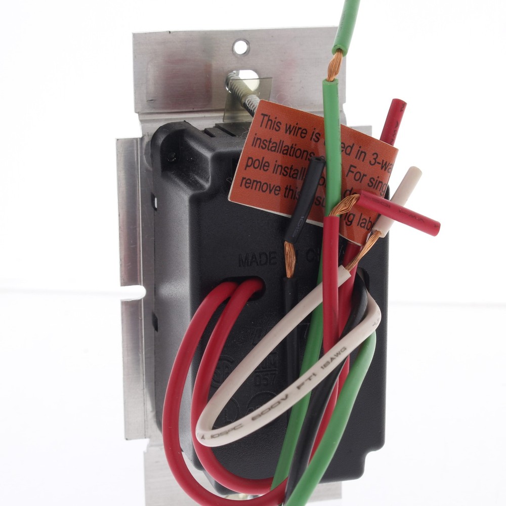 Leviton IPE04-10W White Decora Light Dimmer Switch Electronic Low Voltage