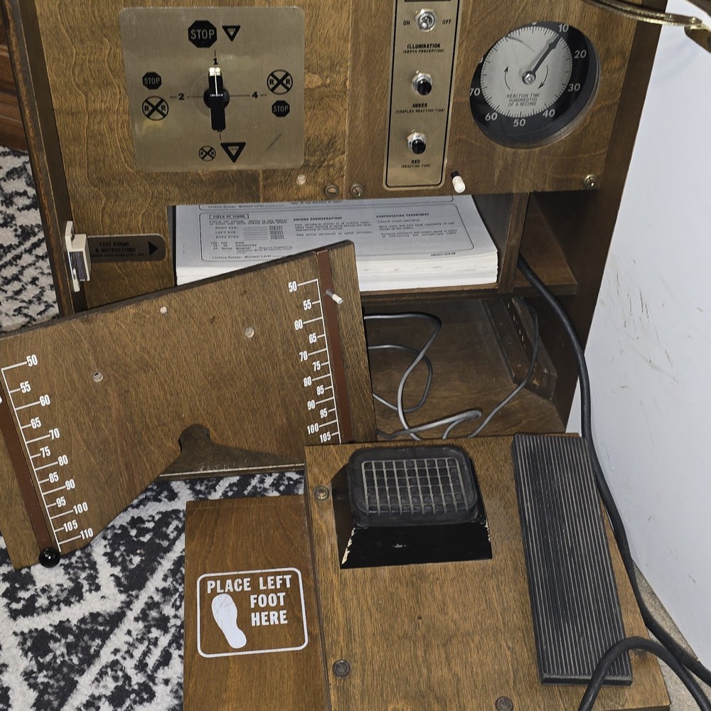 Vintage Driver's Ed Bumpa-Tel Instructo Clinic Psychophysical Testing Machine!
