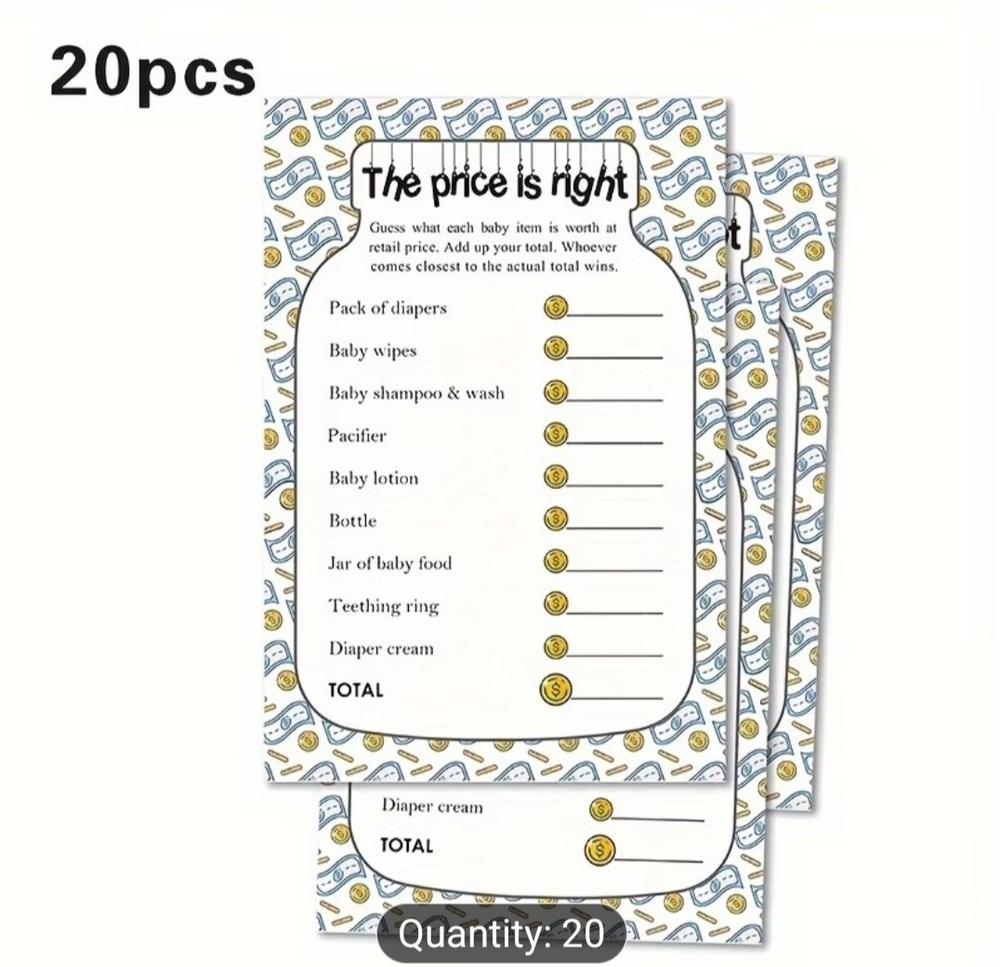 Baby shower games Bundle!