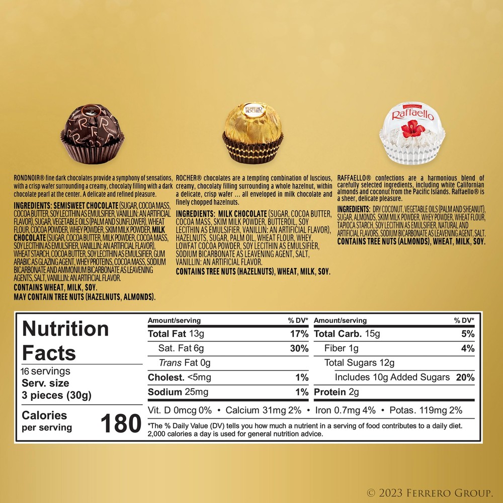 Ferrero Collection Assorted Chocolates 48 Count Gourmet Gift Box