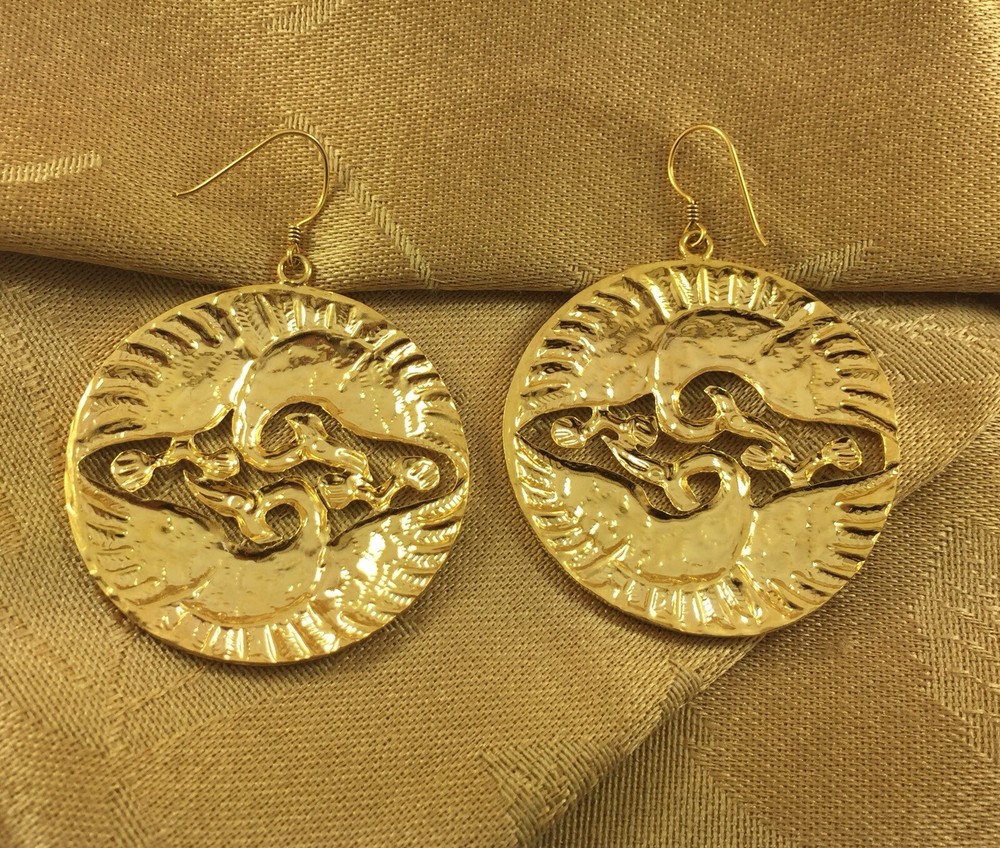 Handcrafted Gold Plated Earrings