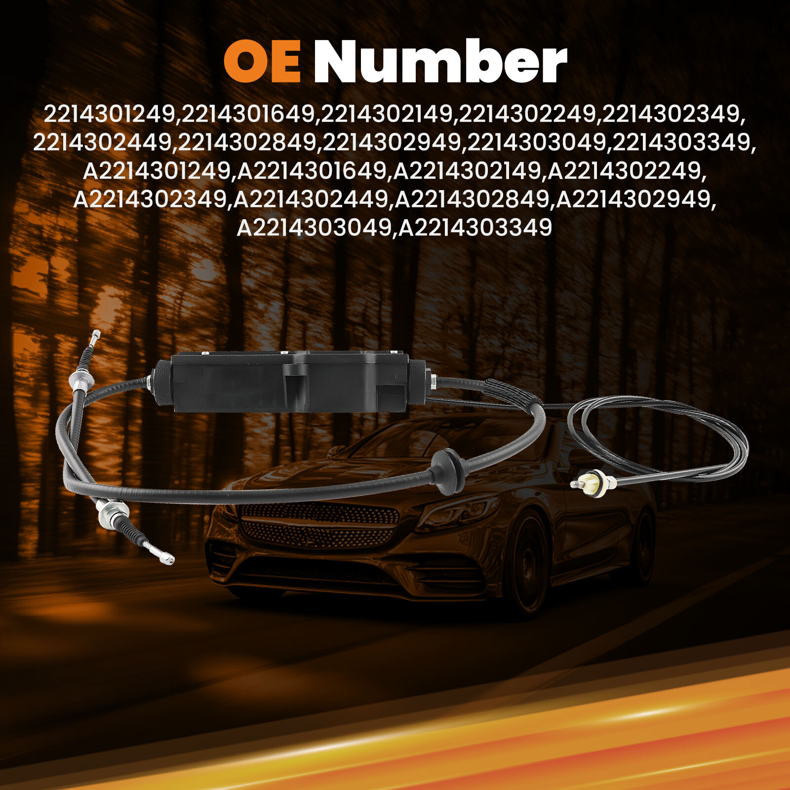 Parking Brake Actuator For Mercedes-Benz CL550 S350 S400 S550 2214302449 09-14