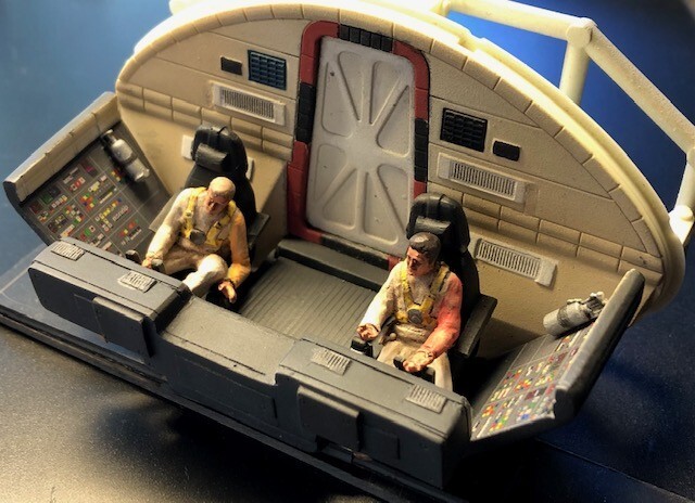 Space1999 Eagle Transporter Cockpit Interior for the 22" MPC model kit