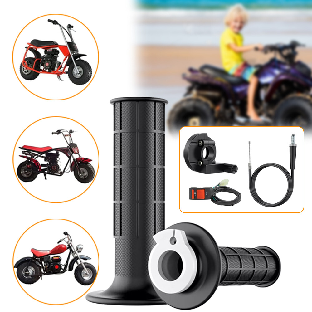 For Coleman CT200U Trail 200 Mini 196cc Bike Throttle Hand Grips Cable Clamp Kit