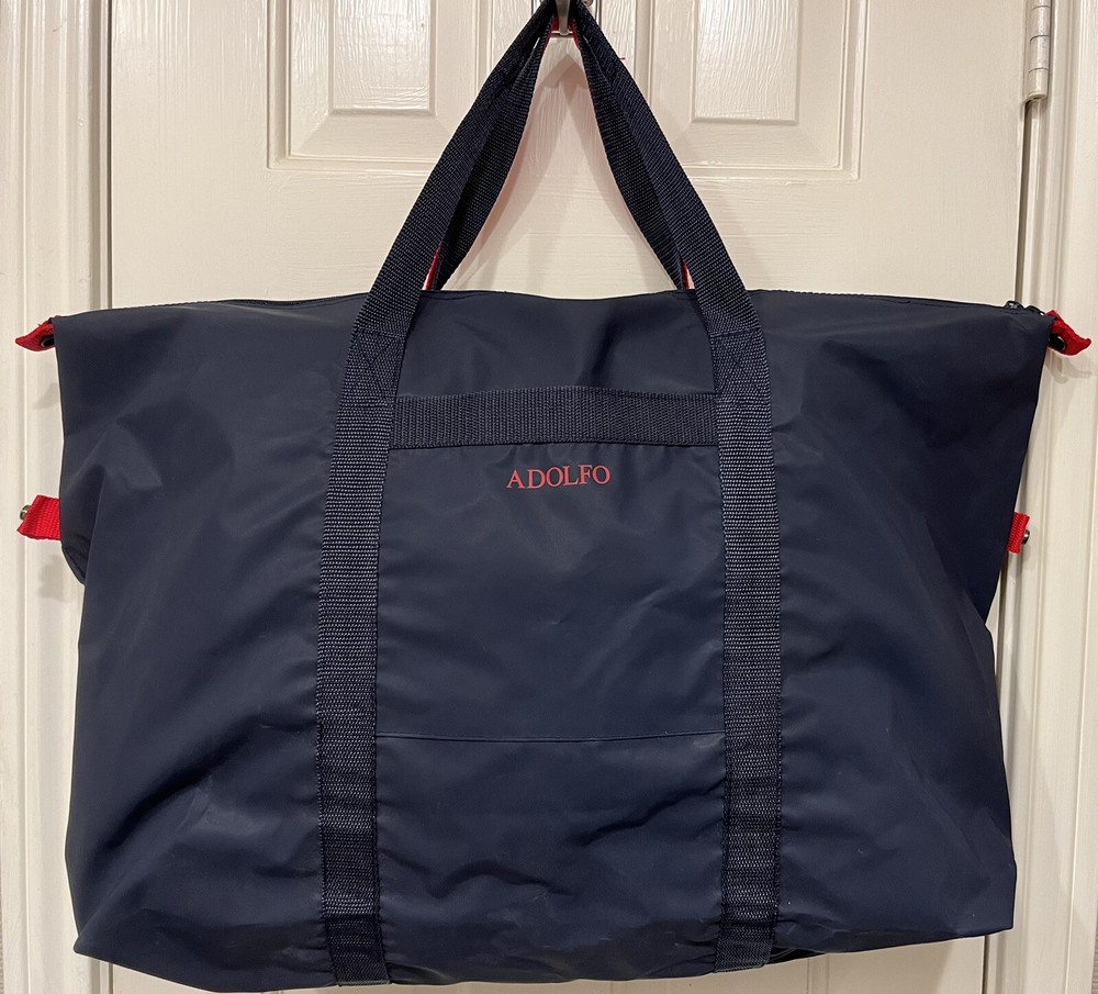 Vintage Adolfo Large Tote Shoulder Bag