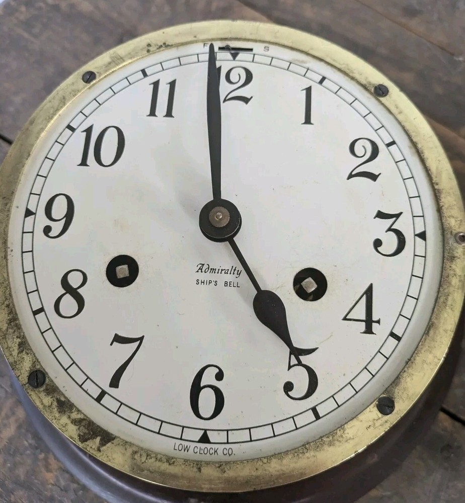 Low Clock Co Admirality Ships Bell Clock