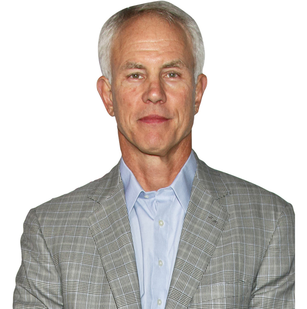 Mitch Kupchak (Grey Jacket) Half Body Buddy Cutout