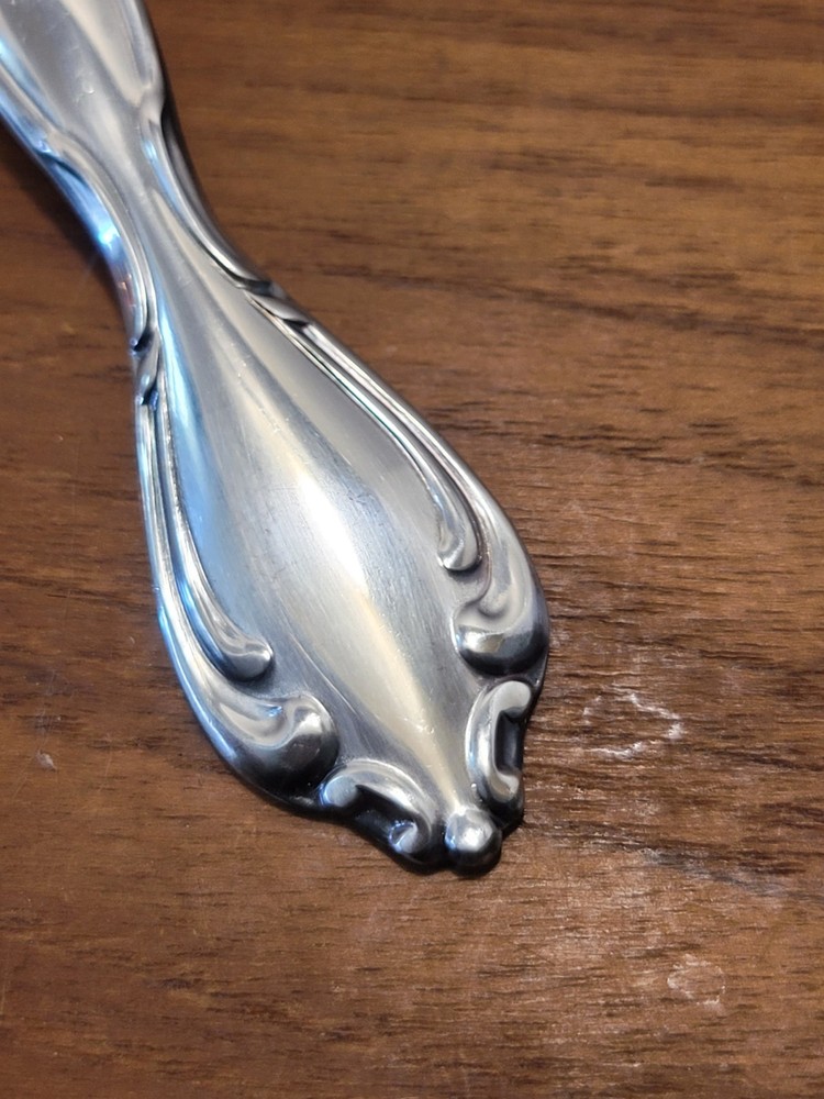 Single Oneida Community Cantata 8 3/8" Stainless Solid Serving Spoon