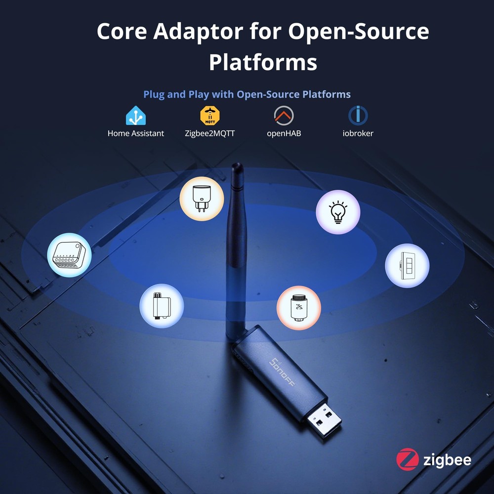 Zigbee 3.0 USB Dongle Plus MG24, Zigbee Gateway with EFR32MG24, Thread & Zigb...