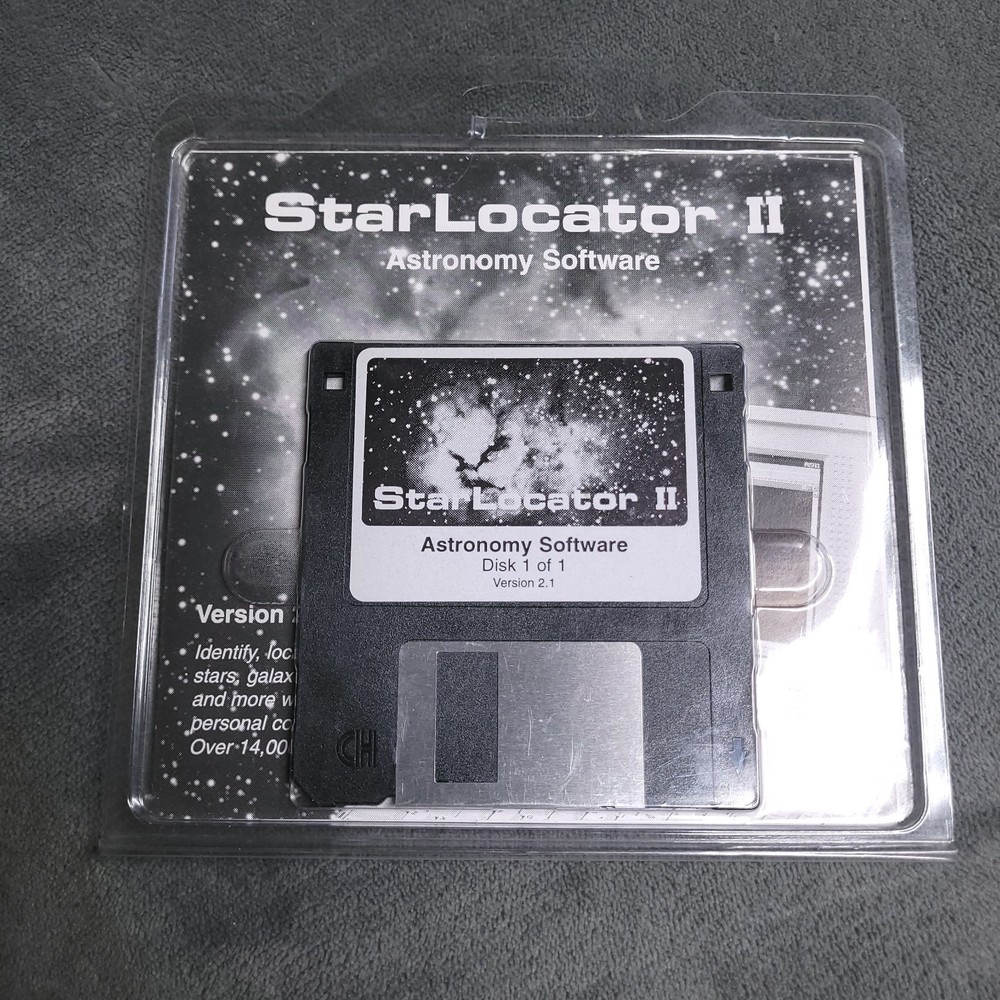 Vintage Star Locator 2 Program Floppy Disk Astronomy Software Meade Space
