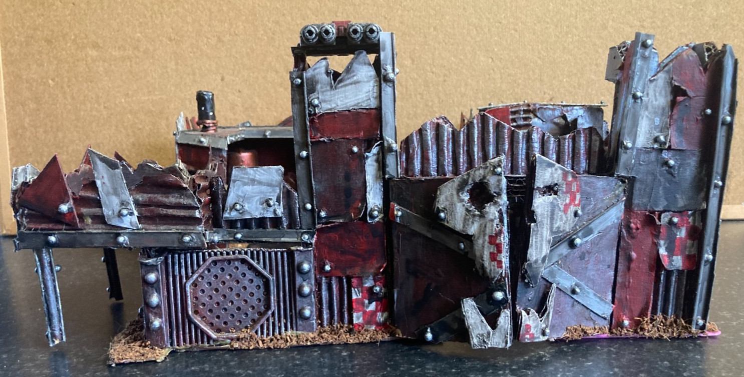 Warhammer 40k ORK FORT STRONGHOLD Building Terrain Scenery Custom Made Excellent