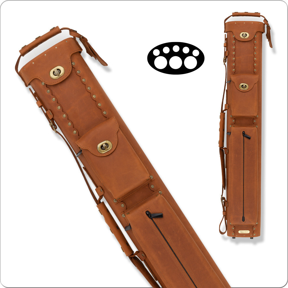 InStroke ISB35 Buffalo 3x5 Leather Pool Cue Case