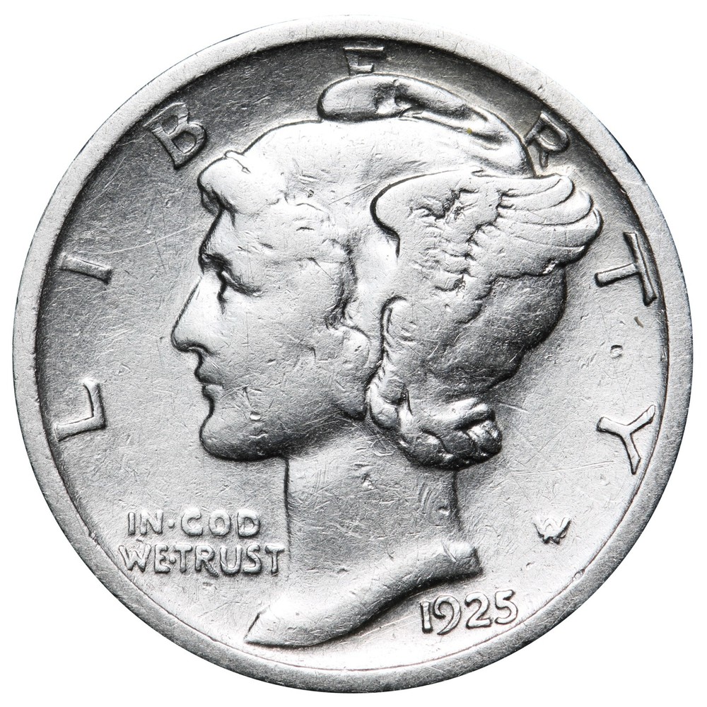 1925-S Mercury Dime Better Grade Nice Coin!