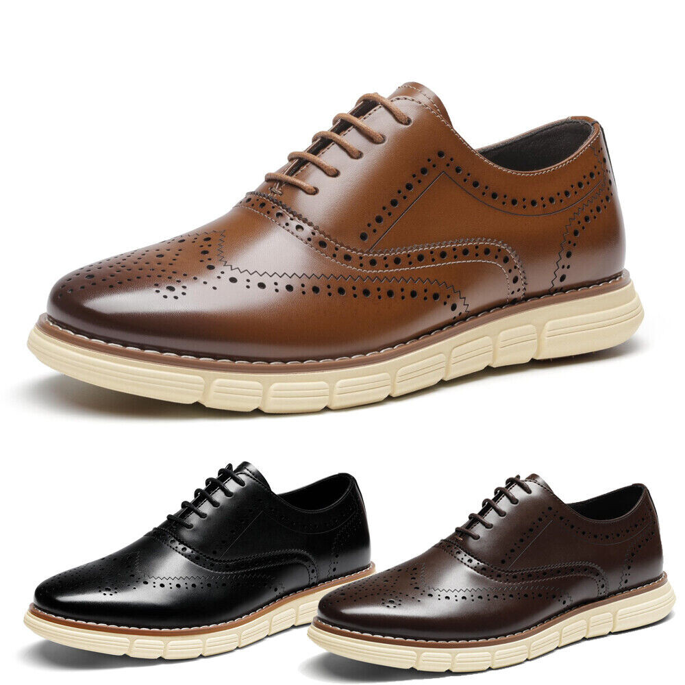 Men Dress Shoes Casual Shoes Round Toe Oxford Formal Dress Shoes Size