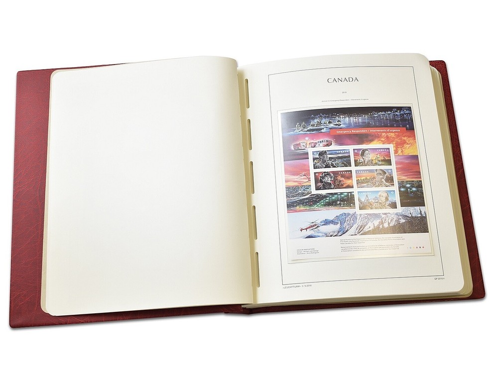Lighthouse Stamp Album Complete Provinces Canada, Hingeless RED - NEW