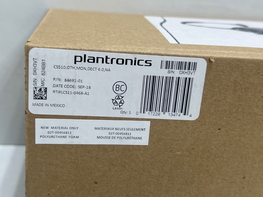 Plantronics CS510 Headset wireless - Black