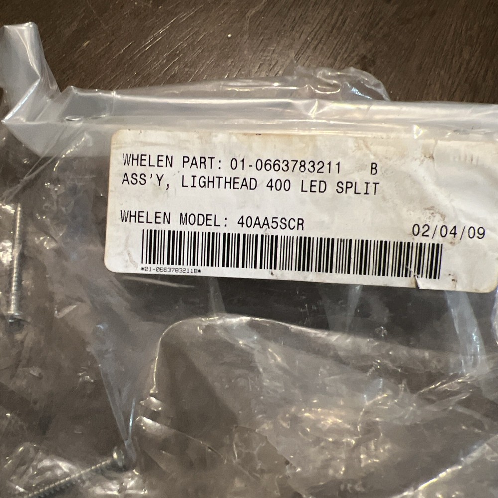 Whelen 400 Series Amber LED Split Model 40AA5SCR