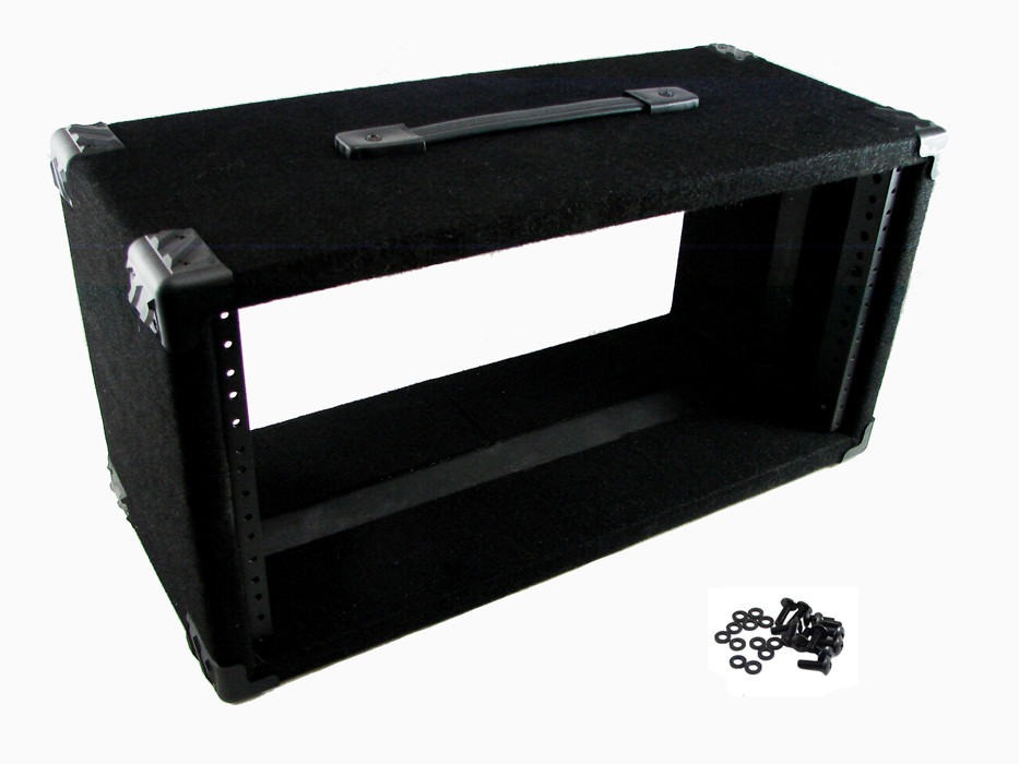PROCRAFT 5U 9" Deep Rack Case in Black Carpet Wrap - Top Handle w/ Rack Screws